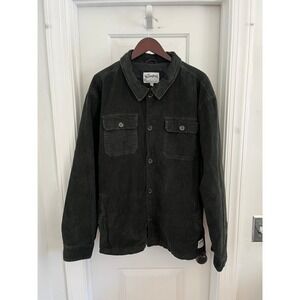 The Stronghold Mens Corduroy Shacket Forest Green